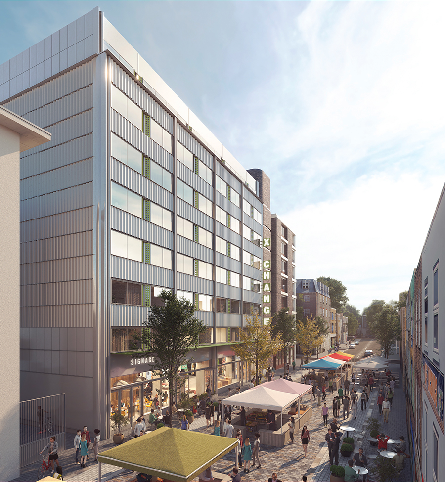 Camden Town Xchange and the Inverness Street Market