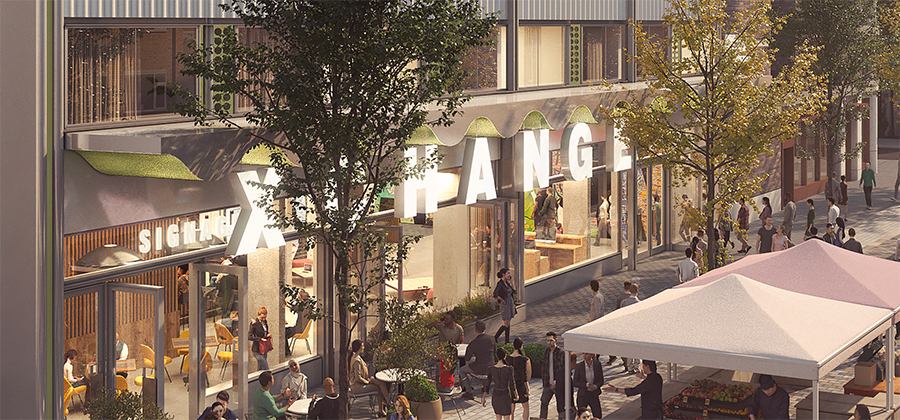 Cultural space with connect restaurant