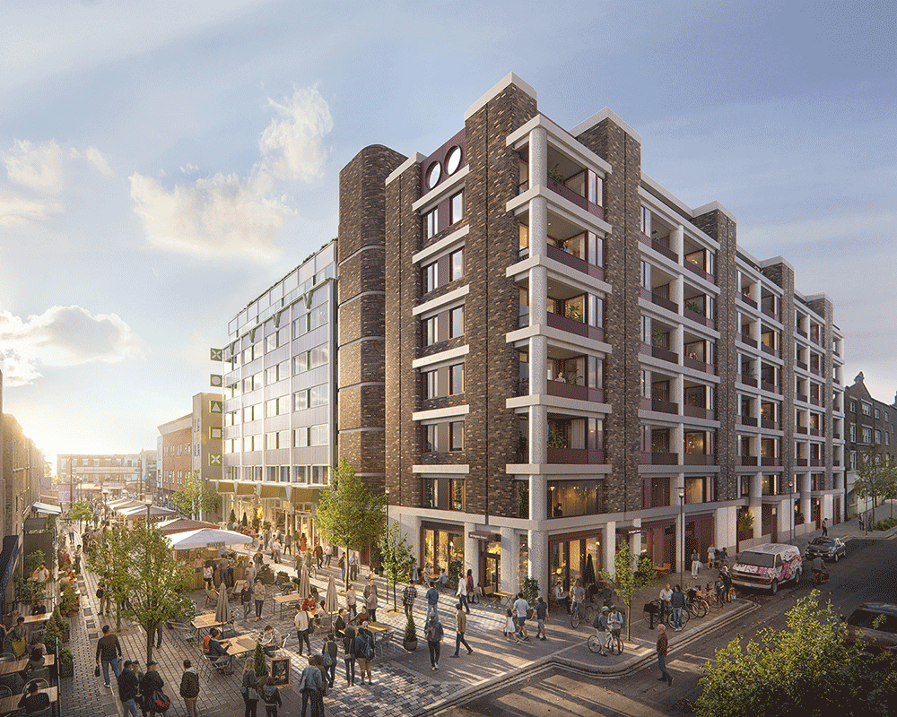 Illustrative view of the affordable homes